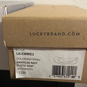 Lucky Brand American Navy Rustic Goat Accent